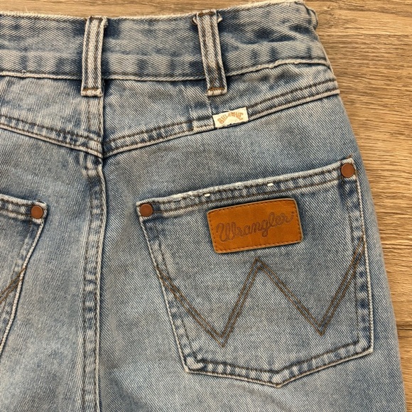 Billabong X Wrangler Super Flare Patchwork Light Denim Jeans Women's 24 - Picture 7 of 12